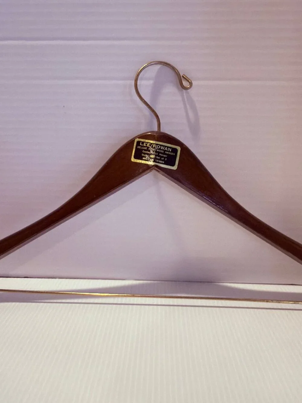 Lee Rowan Mid Century Modern Heavy Wooden Clothes Hanger